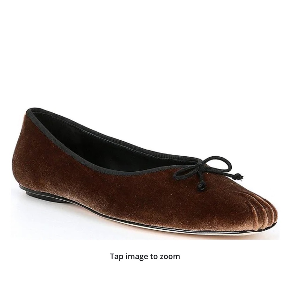 Antonio Melani x Courtney Grow James Velvet Bow Ballet Flats - Picture 3 of 13